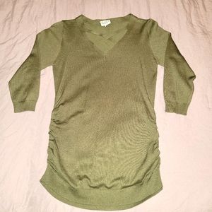 Slope olive green 3/4 length sleeves